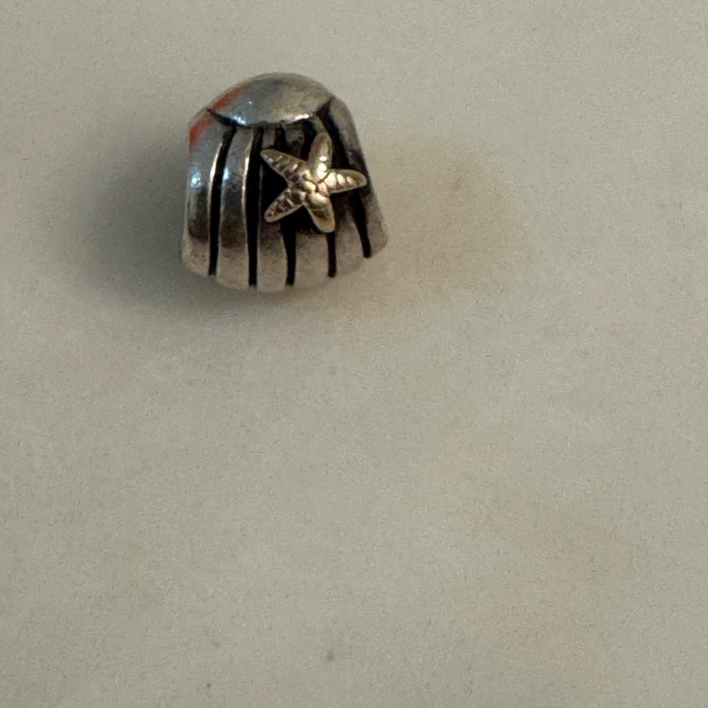 Pandora Silver and Gold Starfish Charm Bracelet